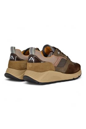 Sneaker uomo in camoscio e nylon colore testa di moro. AMBITIOUS | 13395-TESTA DI MORO